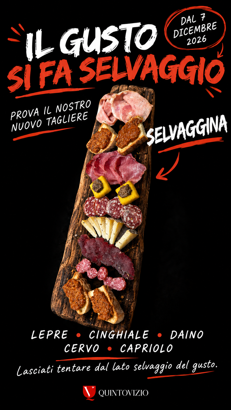 Il gusto si fa selvaggio