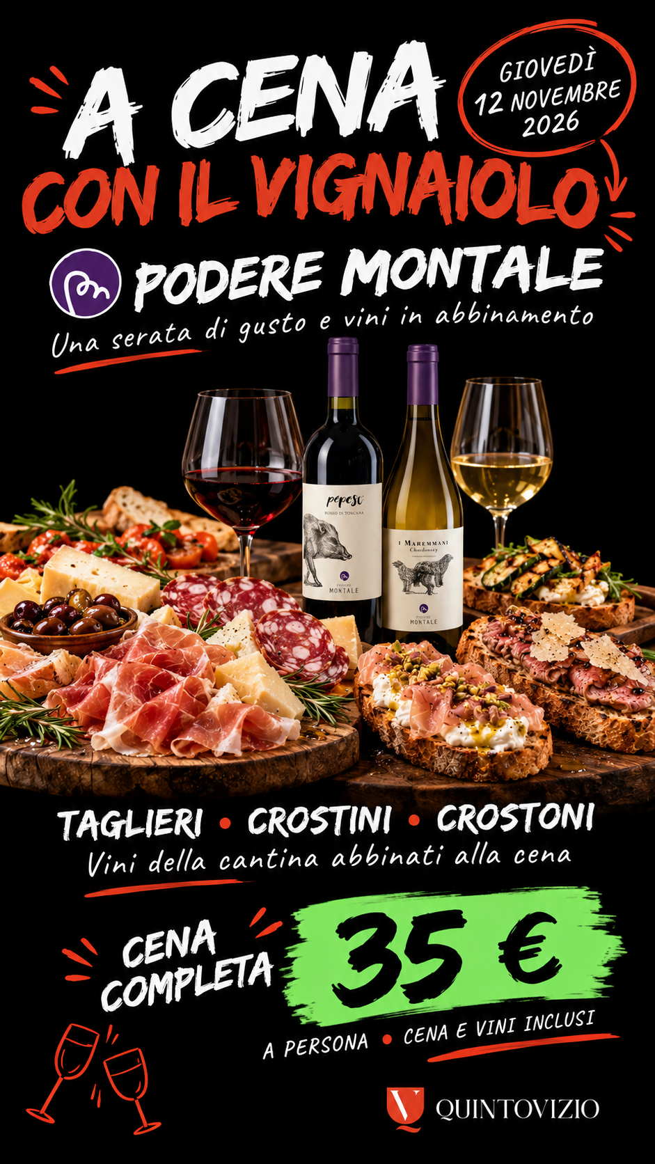 A cena con il vignaiolo